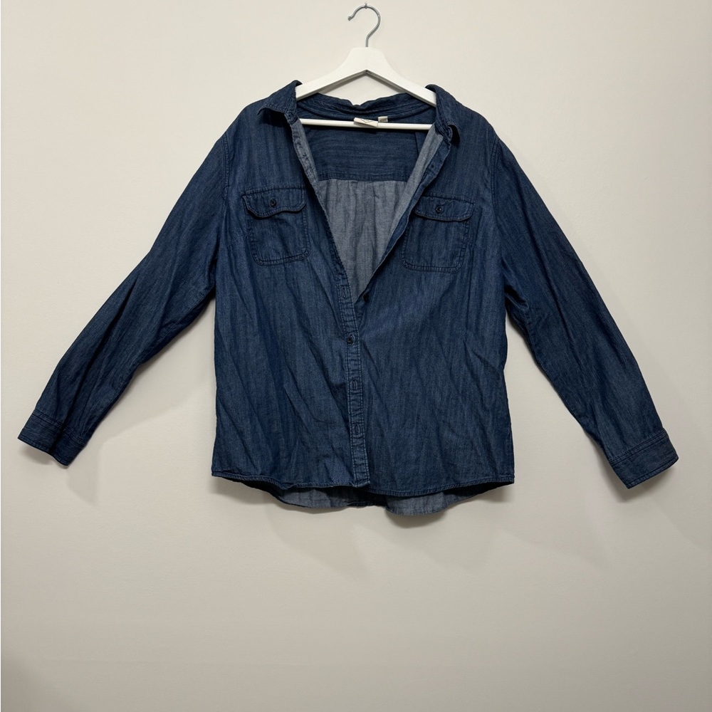 Long sleeve cotton button up